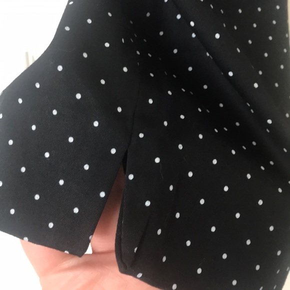 Lane Bryant black polkadotted cropped pants - Picture 7 of 7
